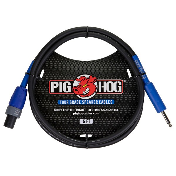 Main product image for Pig Hog PHSC5S14 5 ft. Tour Grade Speaker Cable 14 AWG speakON to 1/4” 256-028